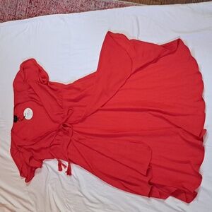 Gorgeous Orange Chiffon Topper